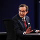 Fox News anchor and moderator Chris Wallace speaks to guests and attendees during the third U.S. presidential debate on October 19, 2016, in Las Vegas, Nev.